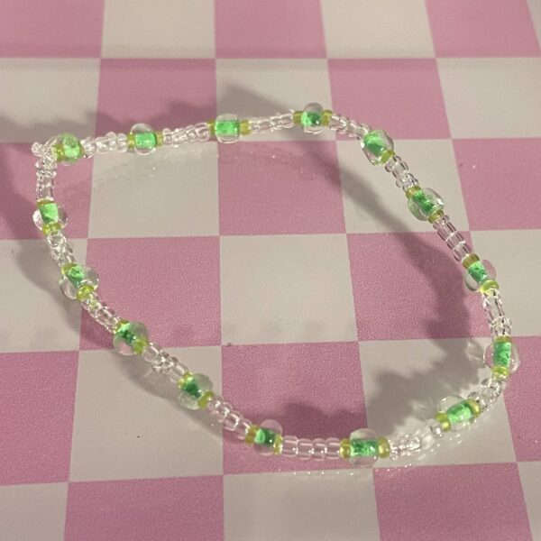 Green Colored Accent Bracelet