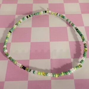 green small bead bracelet